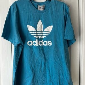 Adidas Sky Blue Tee with Iconic Logo